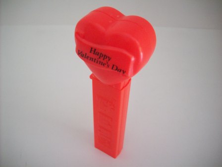 Pez Dispenser - Happy Valentines Day (no feet) - Red Heart